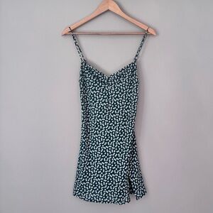 Princess Polly Green Polka Dot Dress